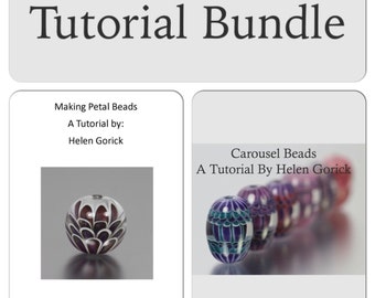 Petal Bead and Carousel Bead Lampwork Tutorial Bundle by Helen Gorick