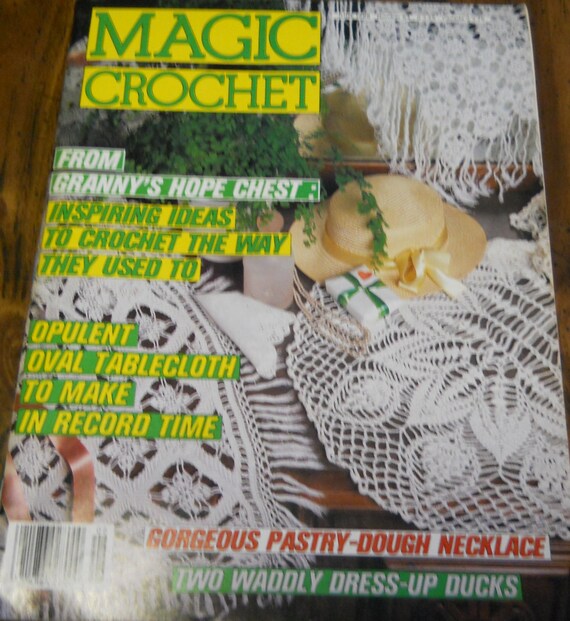 Items similar to Magic Crochet Magazine June 1988 Number 54 Doilies ...