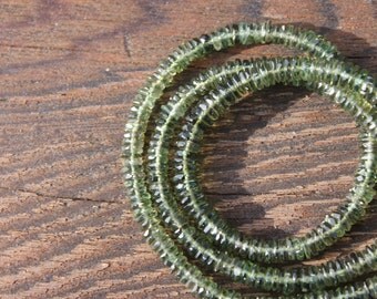 PRICE REDUCED Dazzling Moldavite Necklace - Solid Sterling Silver - Gem Stone Necklace - Metaphysical - Moldavite Jewelry