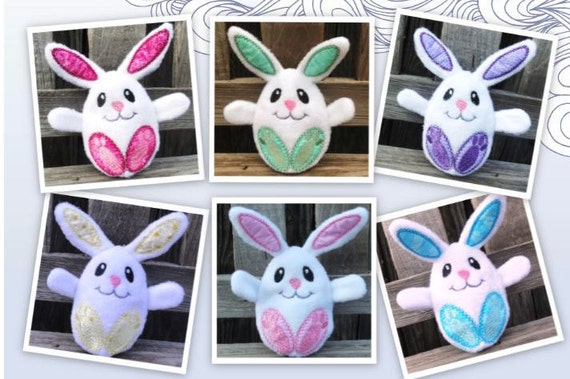 Plush Easter Bunny, Peekaboo bunny, Surprise Bunny, Easter egg Bunny, Custom Made to Order Toy Bunny