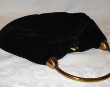 Popular items for black velvet purse on Etsy