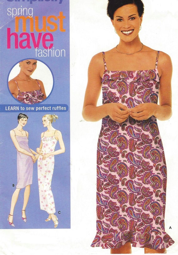 Simplicity Sewing Pattern 9616 Womens Summer Dress in 2 Lengths Size ...