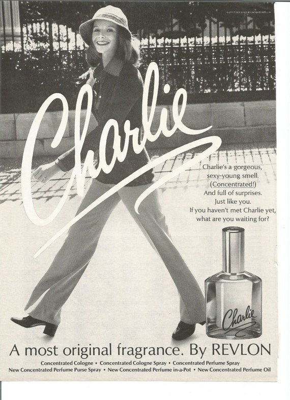 1973 Charlie Perfume by Revlon Advertisement 70s by fromjanet