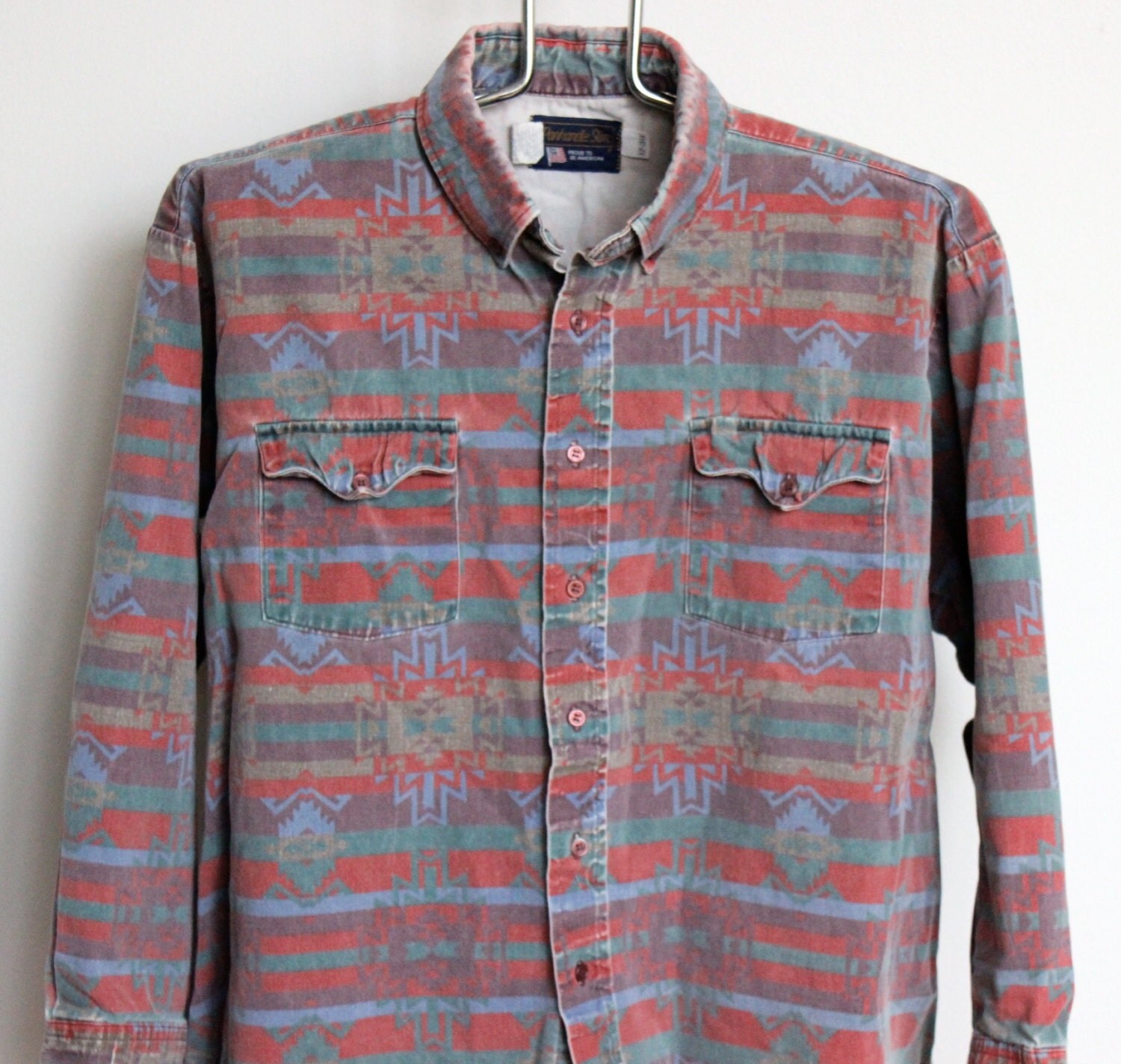 southwestern style mens shirts