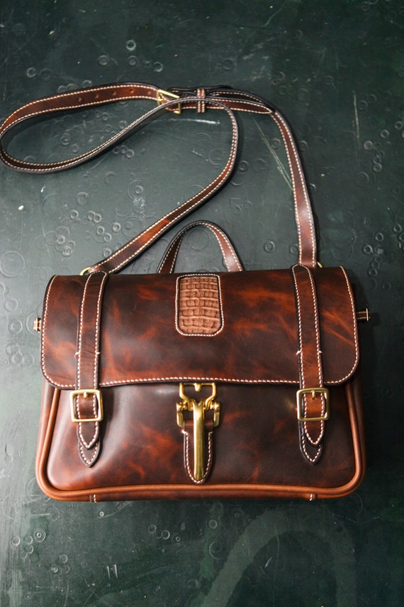 horween leather messenger bag