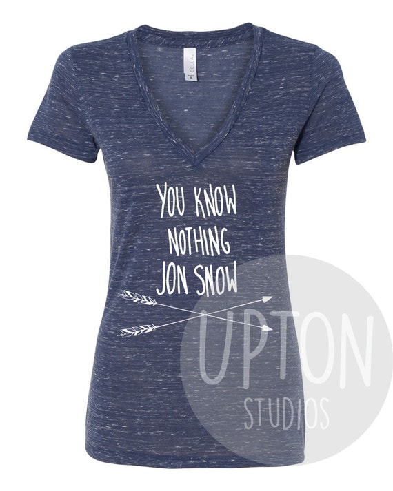 Game Of Thrones You Know Nothing Jon Snow Shirt by UptonStudios