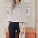 LAST ONE Ready To Ship. COZIEST Wrap Scarf in Warm Grey. Soft Knit Wrap Scarf. Terry Knit Large Scarf