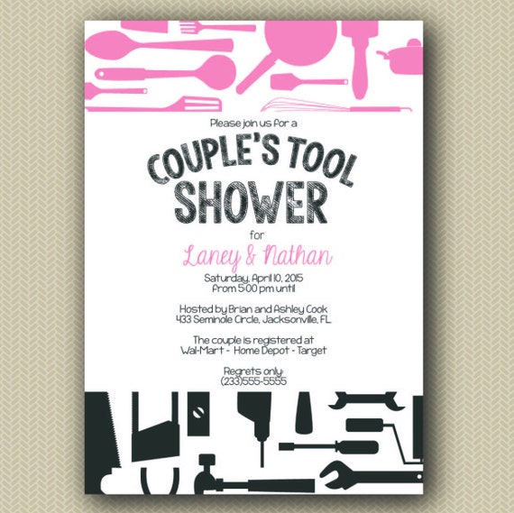 Items similar to Couples Honey Do Tool Wedding Shower Invitation