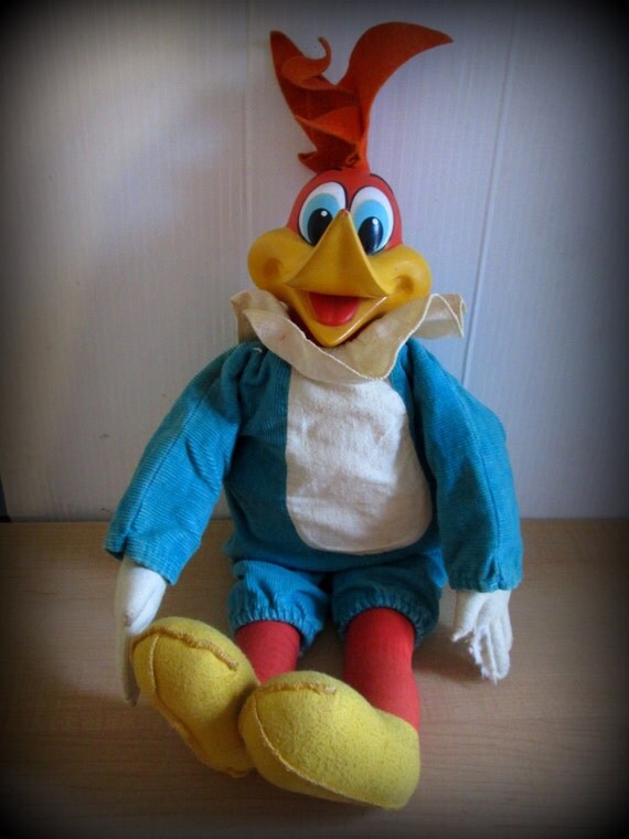 Vintage 1960's Mattel 18 Woody Woodpecker Pull