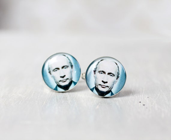 President cuff links - Vladimir Putin Cuff links for him - Russian Federation Design