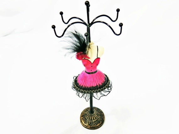 SALE 30% OFF Jewelry Mannequin Stand Ceramic Wire by susysshop