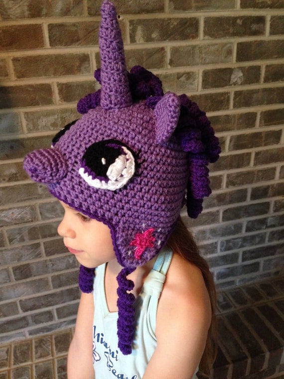 Twilight Sparkle My Little Pony crochet hat PATTERN ONLY