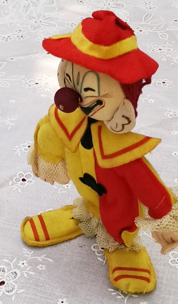 Vintage 50's Dream Doll Laughing Clown R. Dakin & Co
