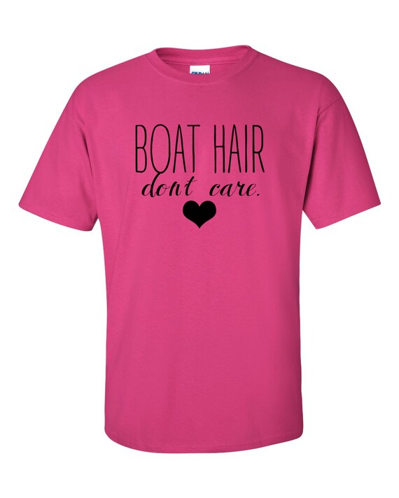Items similar to Boat hair don't care Pink Simply Said Tee on Etsy