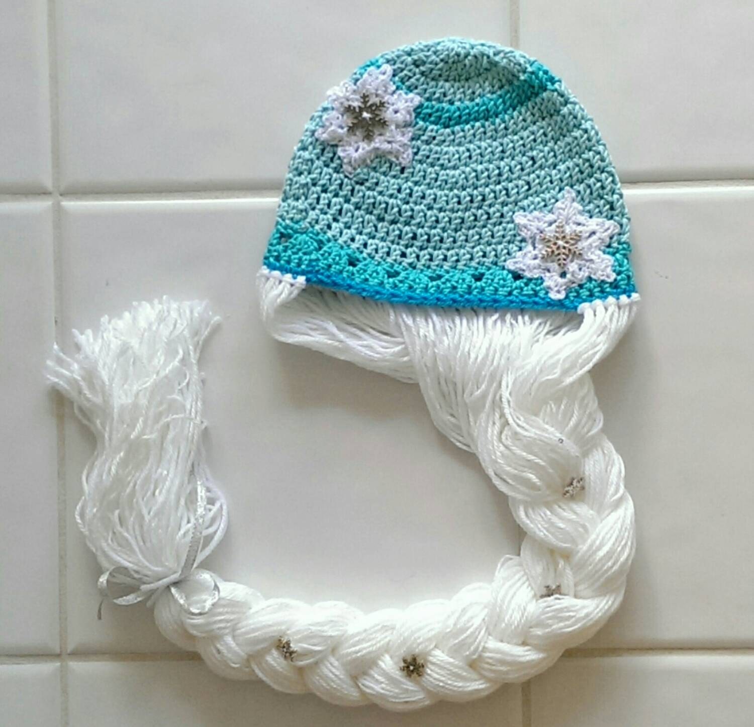 elsa hat crochet beanie photo prop dress up