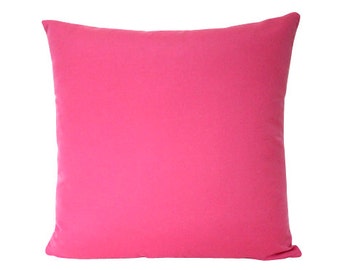 Hot Pink Outdoor Pillow Cover in Sunbrella Fabric