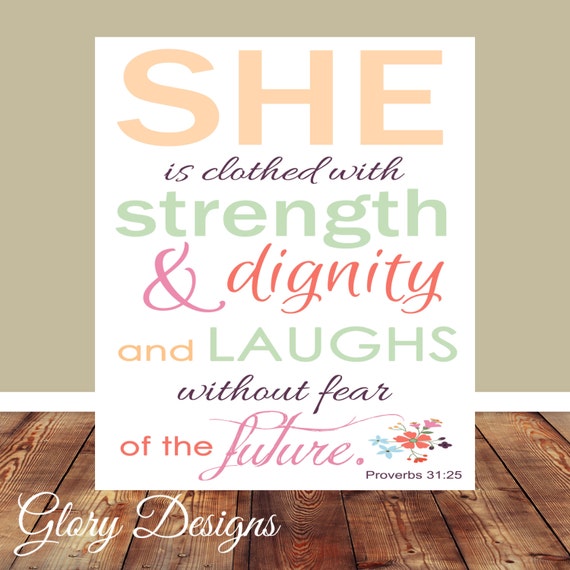 Bible Verse Scripture art Proverbs 31 Mother's day by glorydesigns