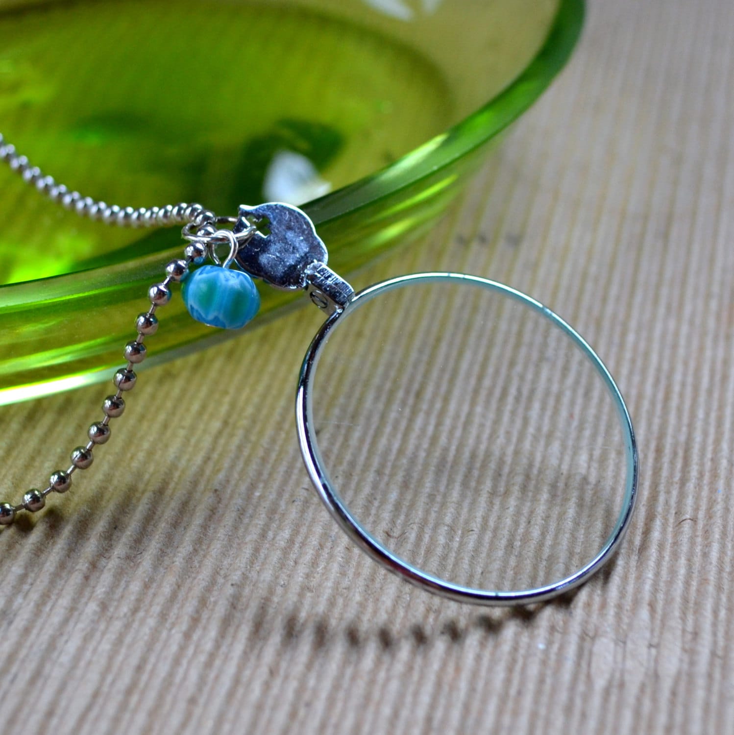 Monocle Pendant Steampunk Necklace Unisex Fun Eyepiece Long