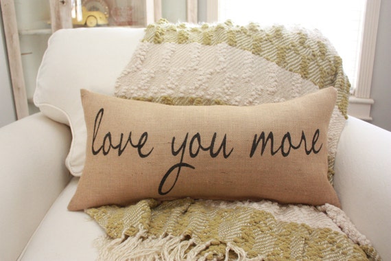 Love You More Lumbar Pillow
