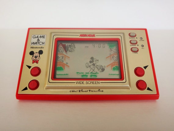 Vintage 1981 Nintendo Mickey Mouse Game And Watch by PapyrusHeart