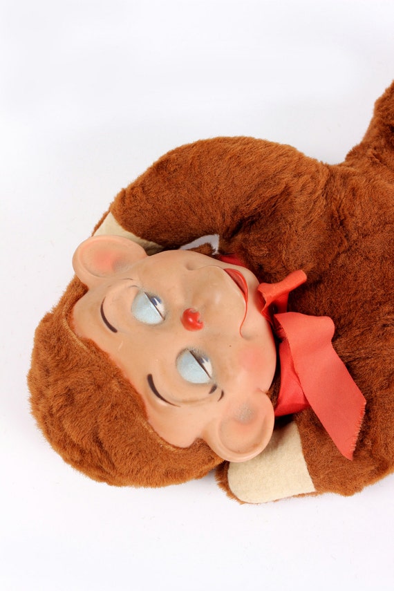 vintage stuffed monkey toy