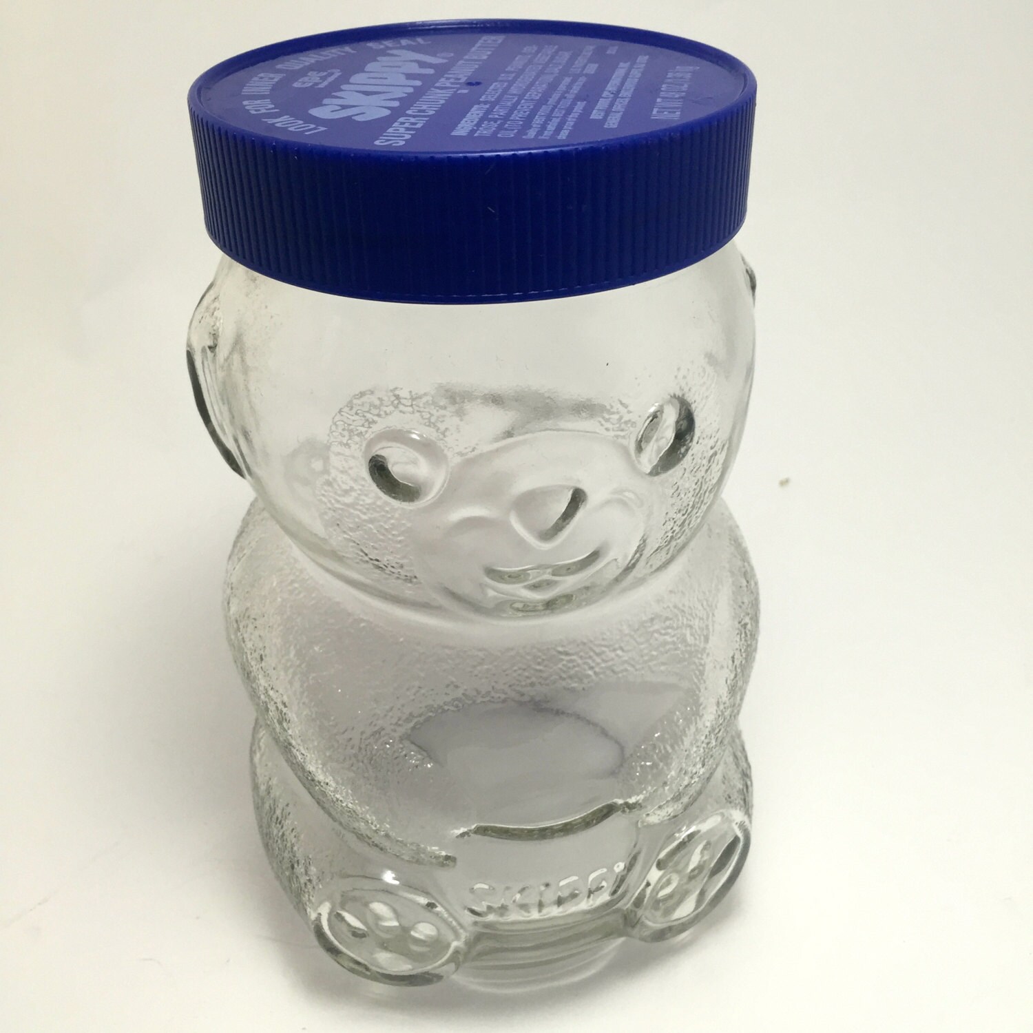 Vintage Glass Skippy PeanutButter Jar by GypsyandtheHobo on Etsy