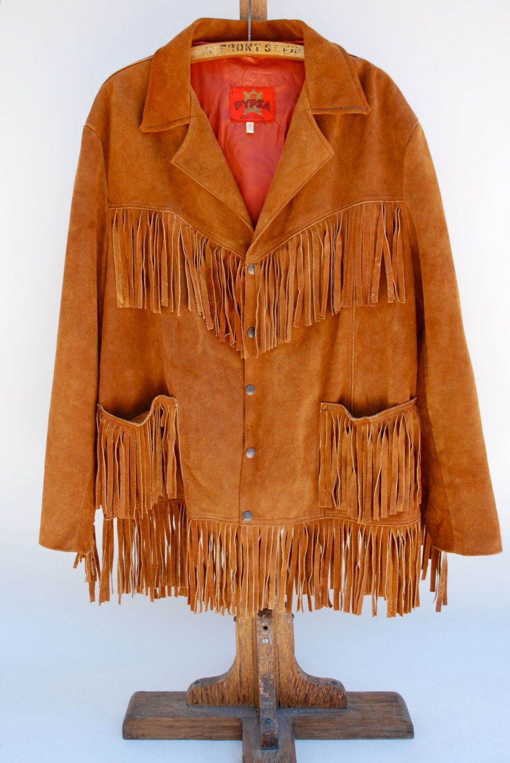 vintage suede fringe jacket