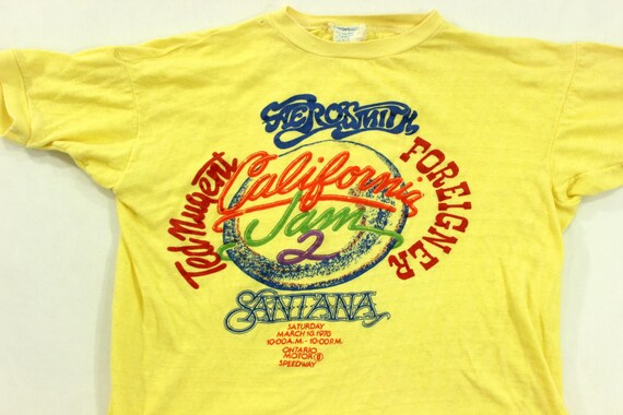 1978 California Jam 2 Festival T-shirt Aerosmith Santana Ted