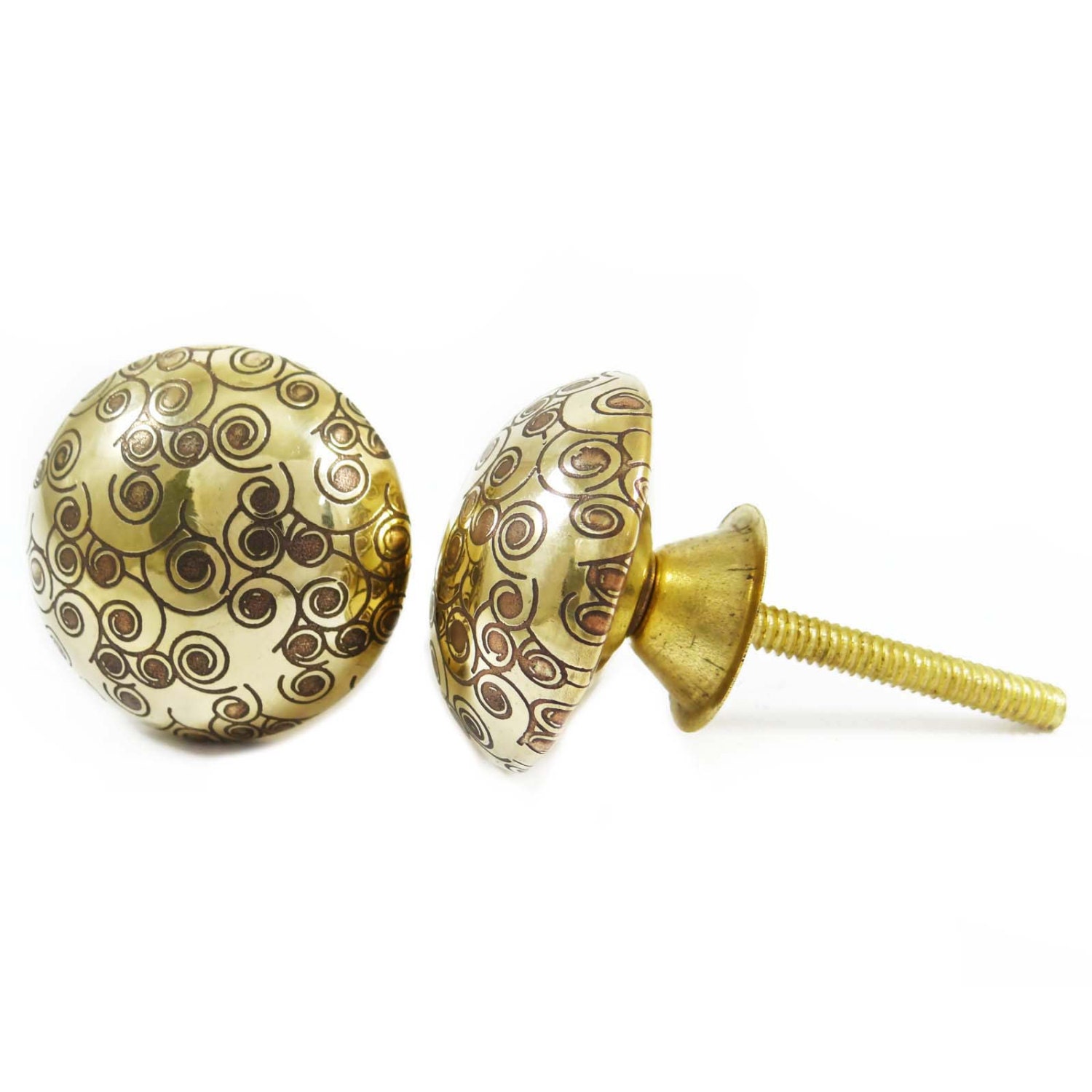 Indian Brass Knob Golden Hardware by RajasthanRoyals