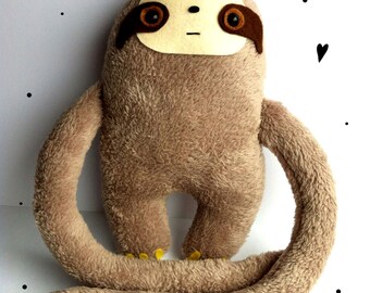 sloth with velcro hands