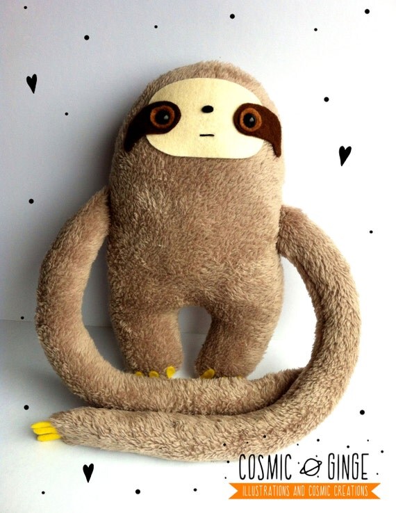 sloth with velcro hands