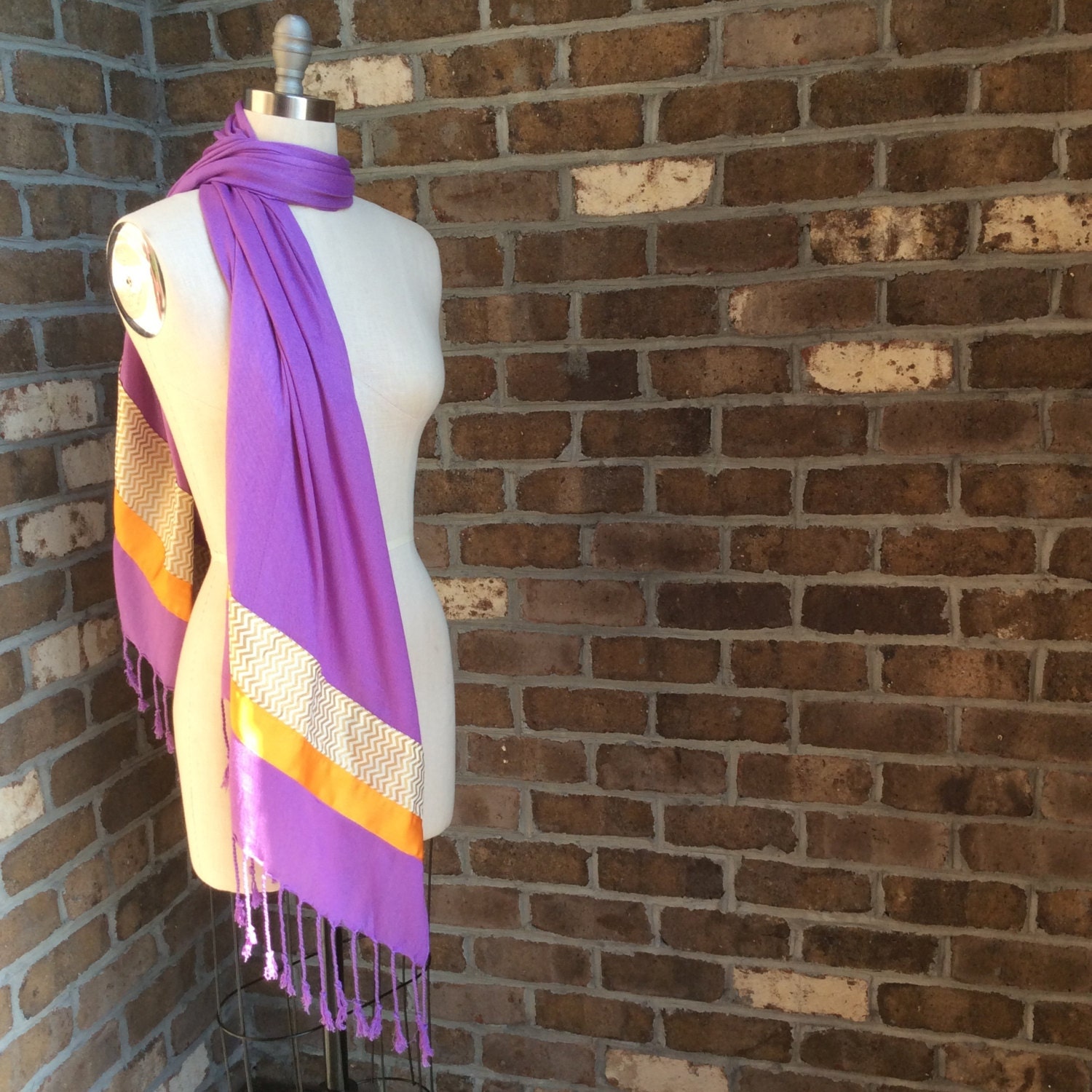 1 LEFT 3 Different Pashmina Silk Scarves with by MushpaYMensa