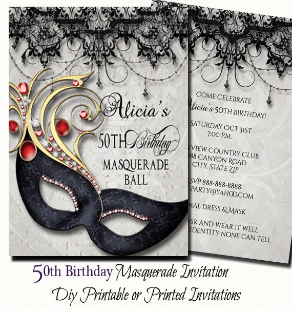 Masquerade Party Invitation 4