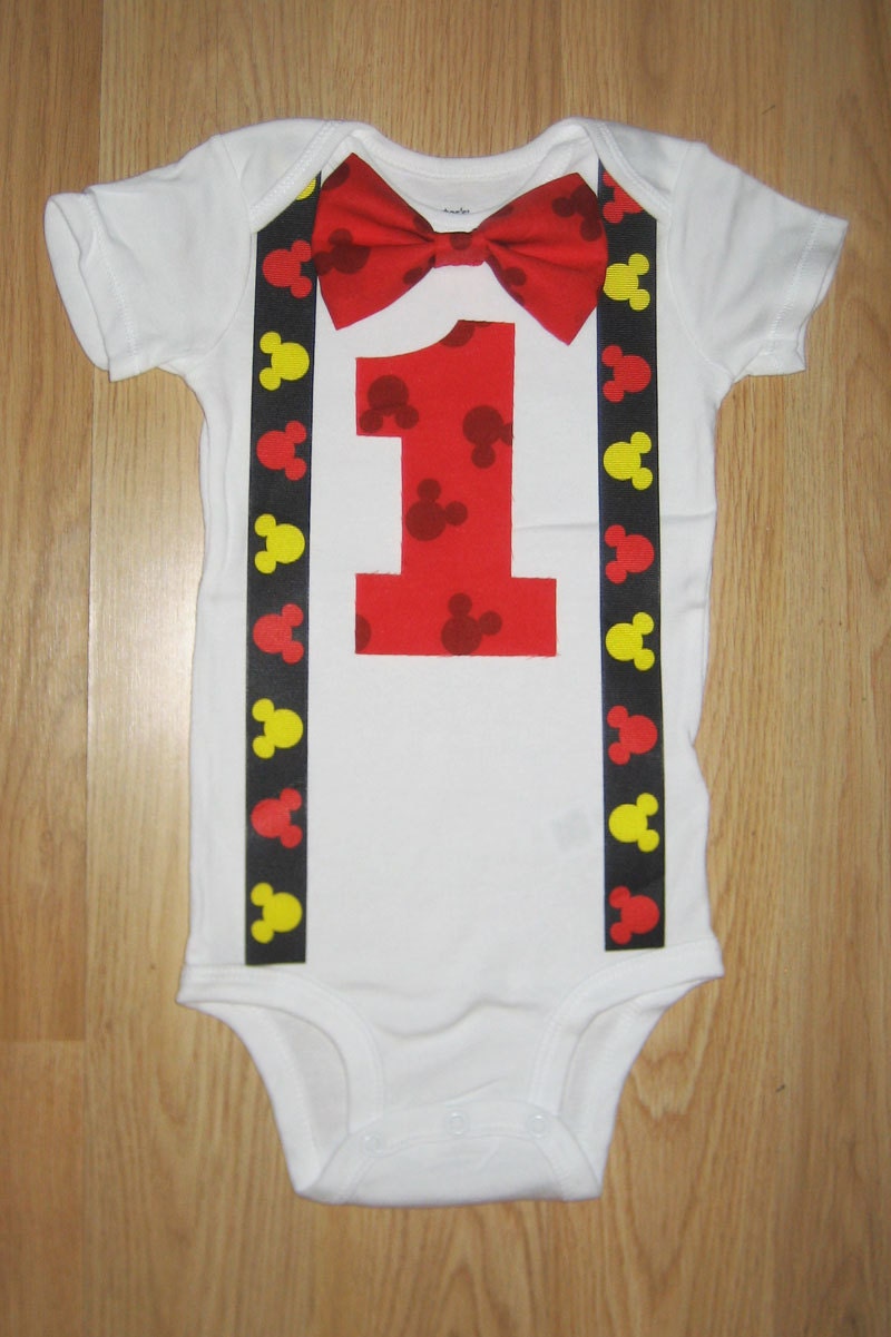 Mickey mouse first birthday outfit Mickey mouse by ...