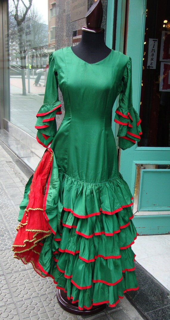 spanish ruffle dress