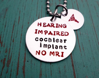 ... Medical Alert, Cochlear Implant, Medical Alert, Implant Alert Necklace