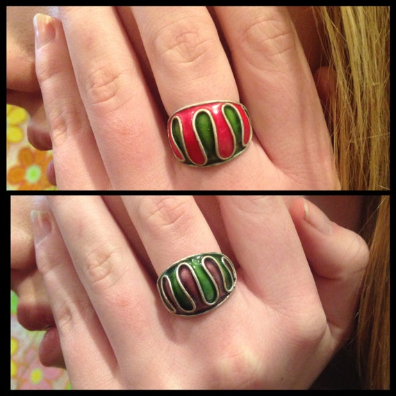 Vintage 1960's Silver & Enamel Rings Your by VintageDoylestown