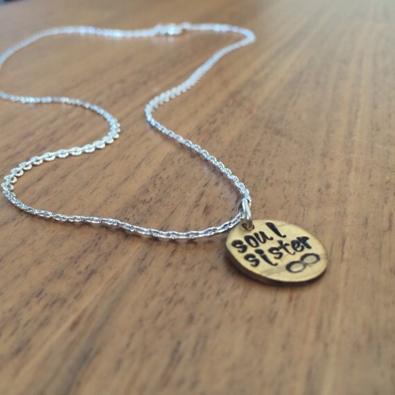 Friendship Necklace Soul Sister w/ Infinity Symbol Necklace