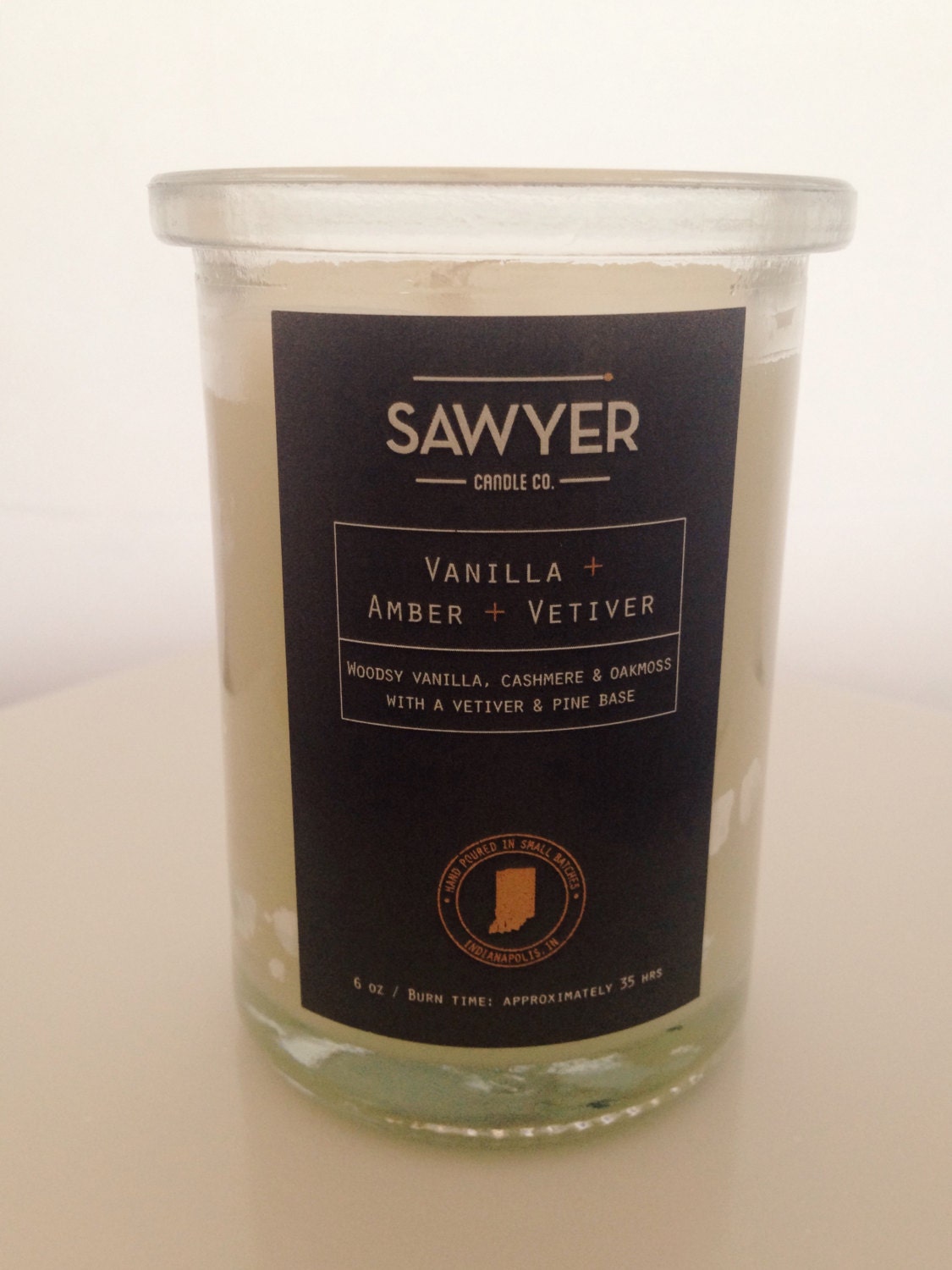 Vanilla Amber and Vetiver Soy Candle