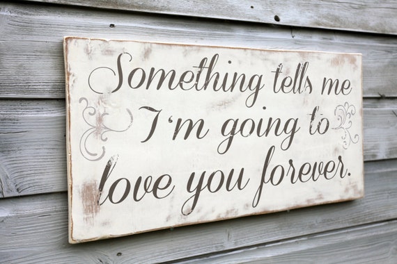 Love You Forever Family Sign Typography by TheHeartwood on Etsy