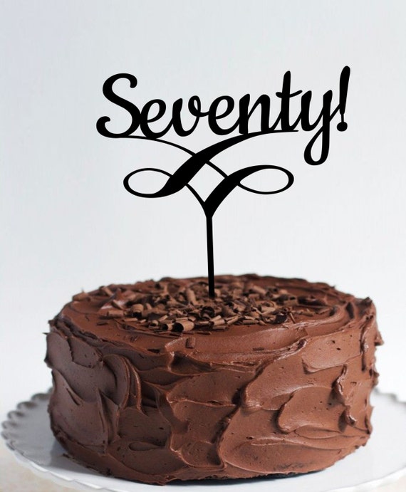 SEVENTY Laser Cut Cake Toppers by LAVISHLASER on Etsy
