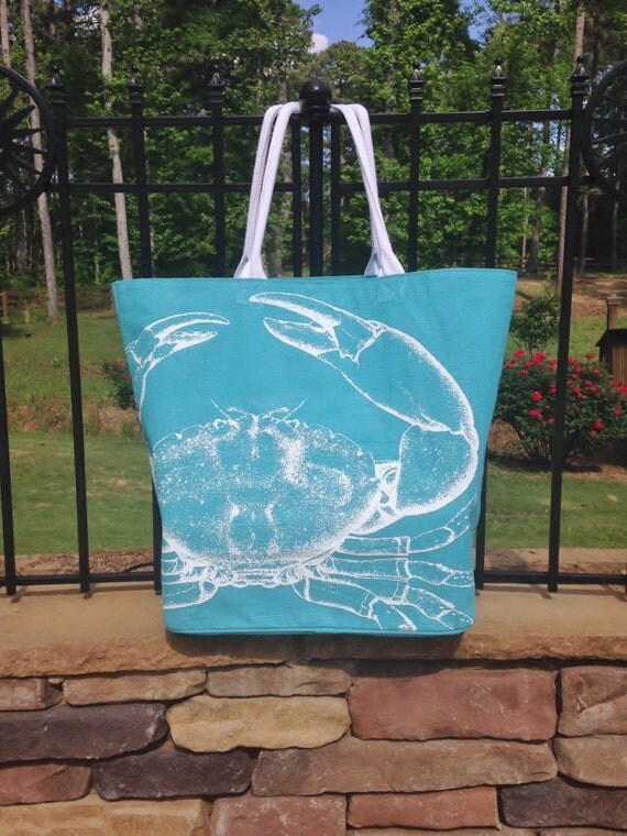 Be Crabby with this Mud Pie Atlantis Crab Jute Tote