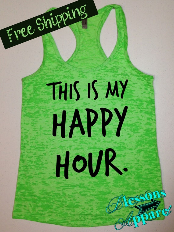 this is my happy hour workout shirt