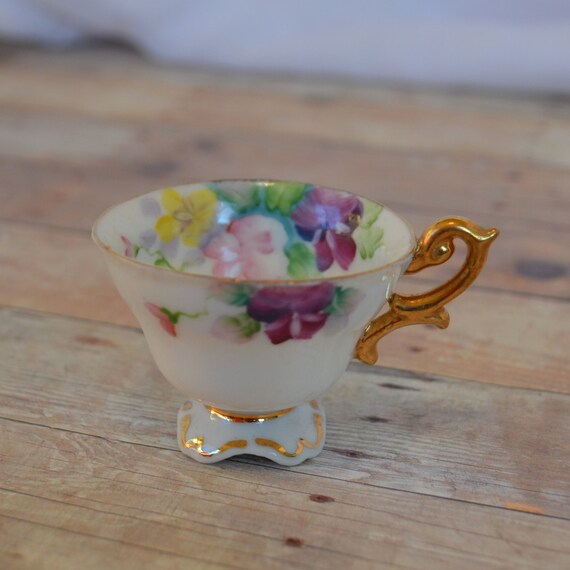 Occupied Japan miniature small tea cup with by TheCastOffQueen
