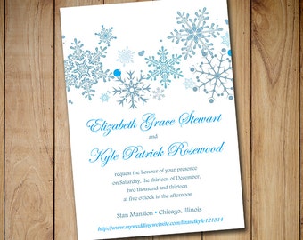 Popular items for winter invitation on Etsy