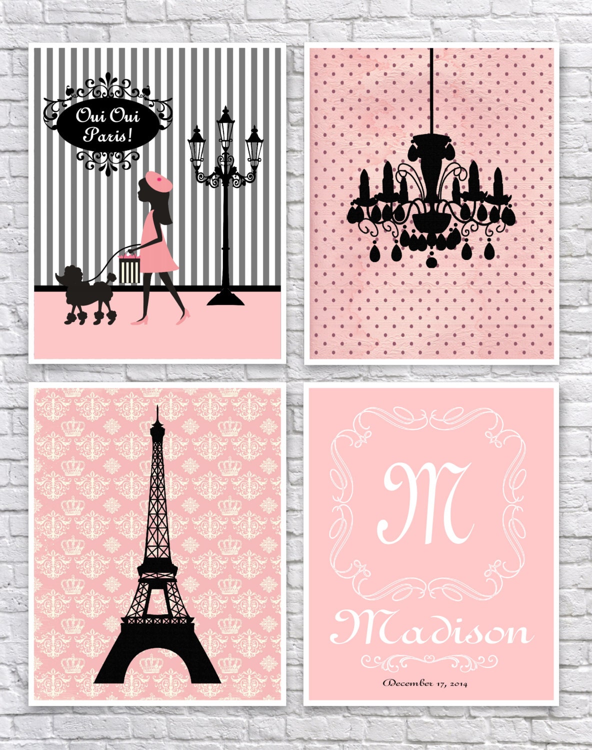 Girls Paris Bedroom Art French Wall Art Paris Nursery Art