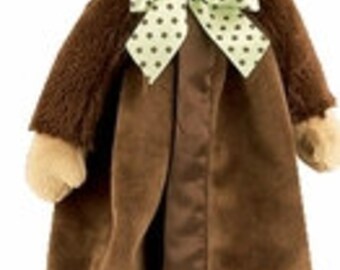 Personalized Monkey Baby Security Blanket - Bearington Snuggler