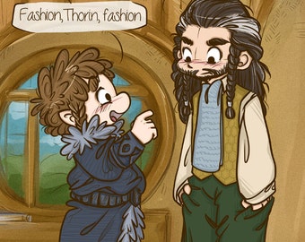 Bilbo Baggins and Thorin Oakenshield The Hobbit BotFA