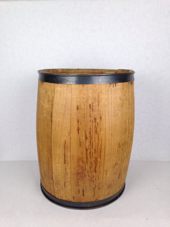 Vintage Nail Keg Antique Wood Barrel Small by WyrembelskisVintage