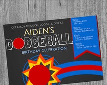 Dodgeball Birthday Party Invitations 5